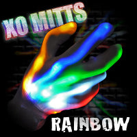 Light Up Flashing XO Xbone Multicolor LED Gloves
