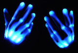 XO Blue Light Up Xbone LED Gloves