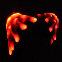 XO Red Light Up Xbone LED Gloves